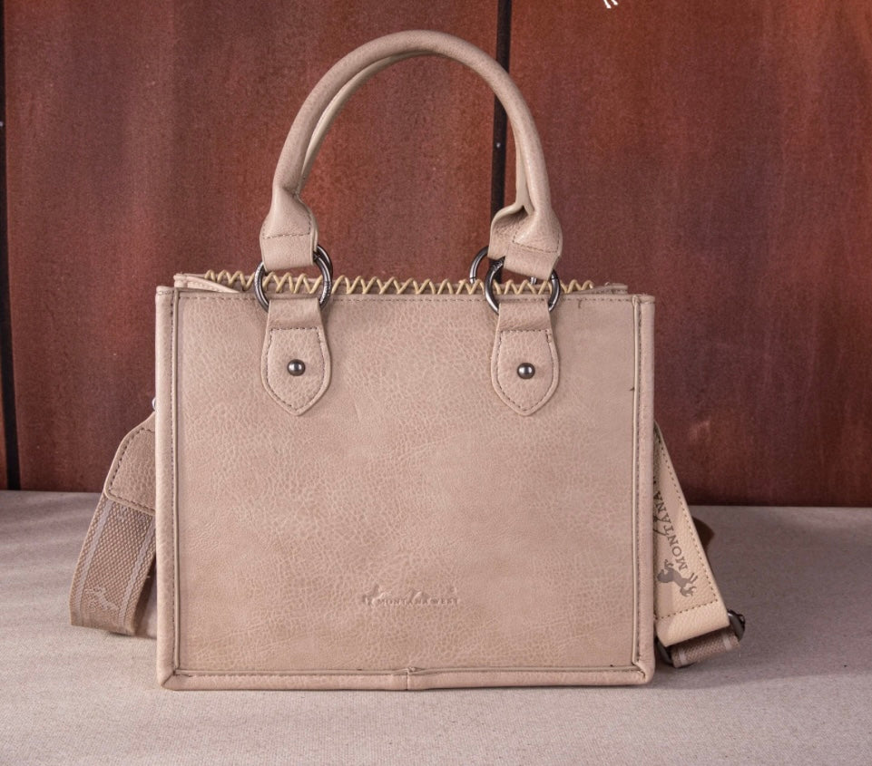 Montana West Feather Collection Tote/Crossbody