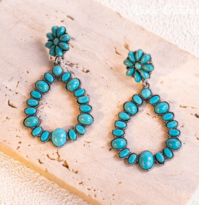 Rustic Couture’s Teardrop Loop Earrings