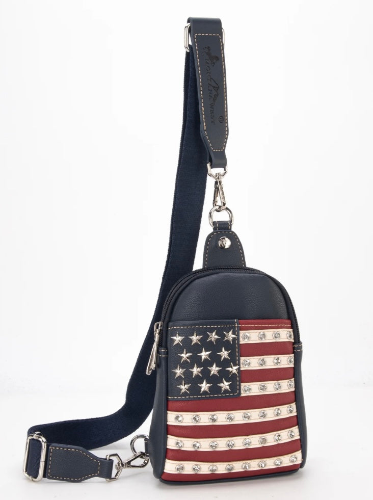 Montana West American Pride Collection Sling Bag